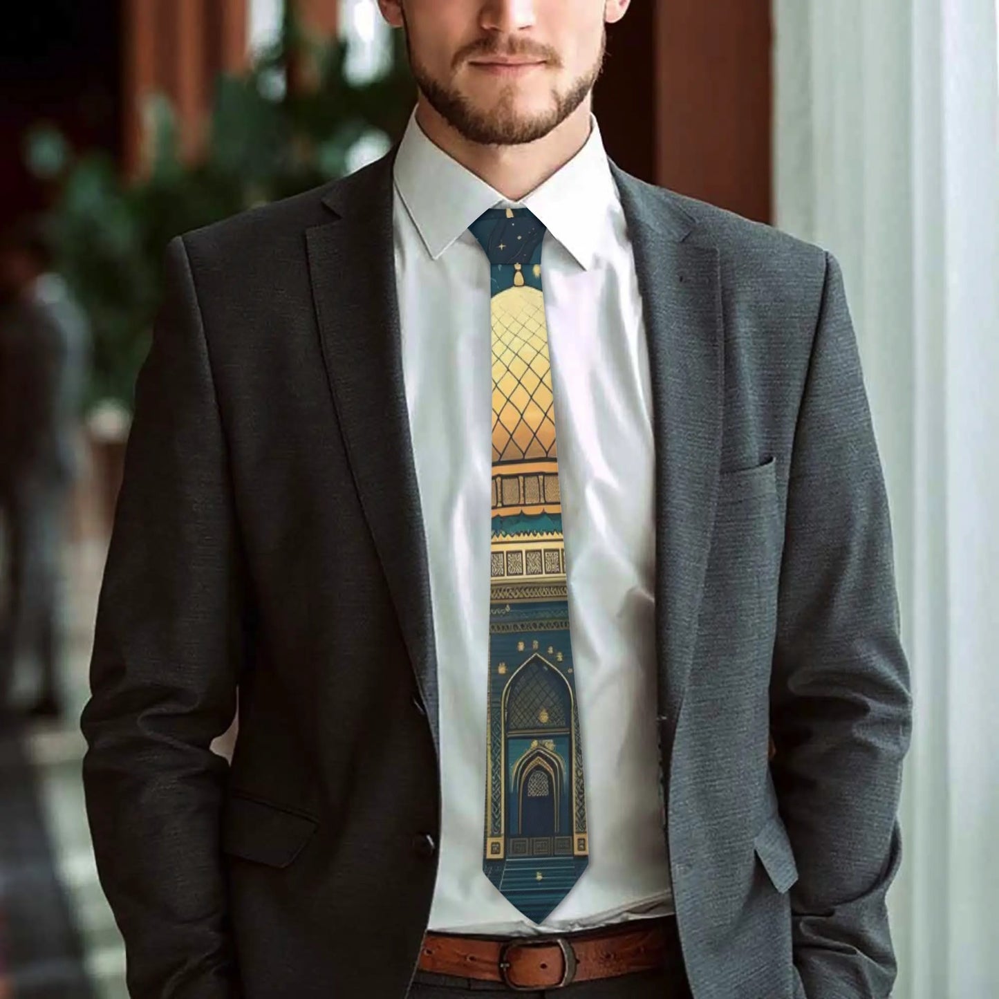 Corbata tipo bandana DAZ con estampado integral