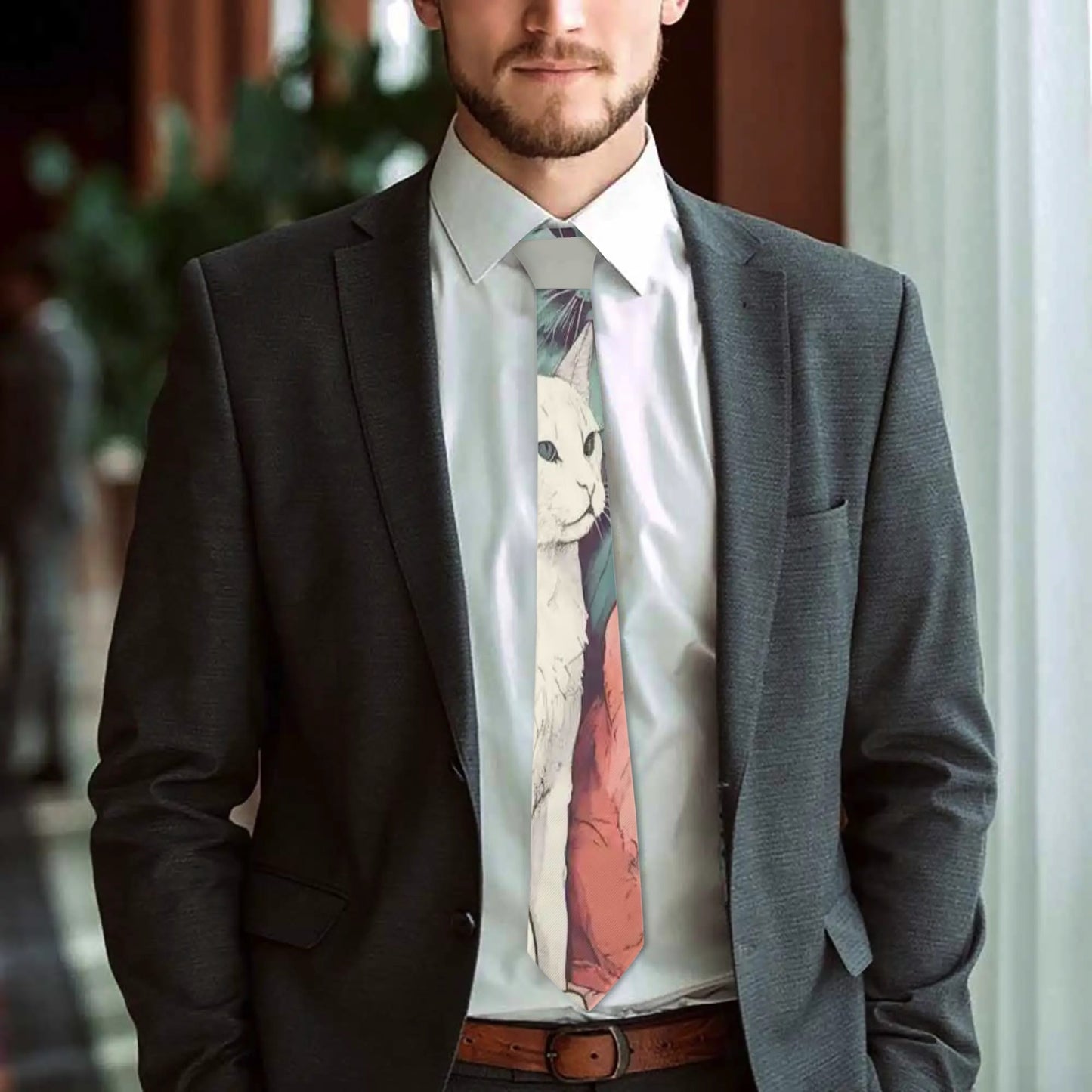 Corbata tipo bandana DAZ con estampado integral