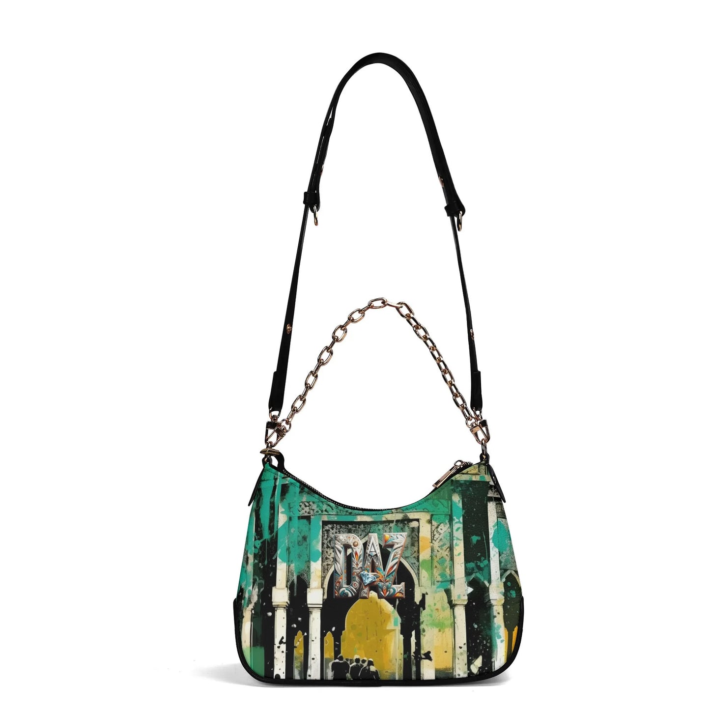 Bolso de hombro DAZ Luxury para mujer con decoración de cadena
