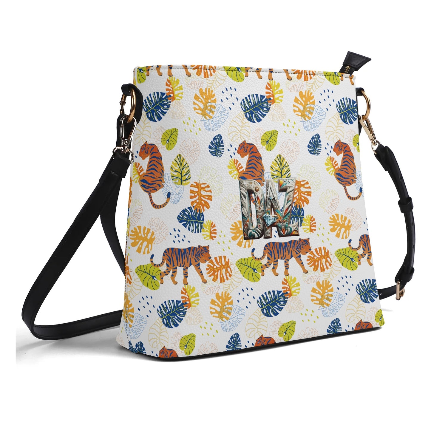 Bolso bandolera DAZ Luxury tipo cubo de PU para mujer
