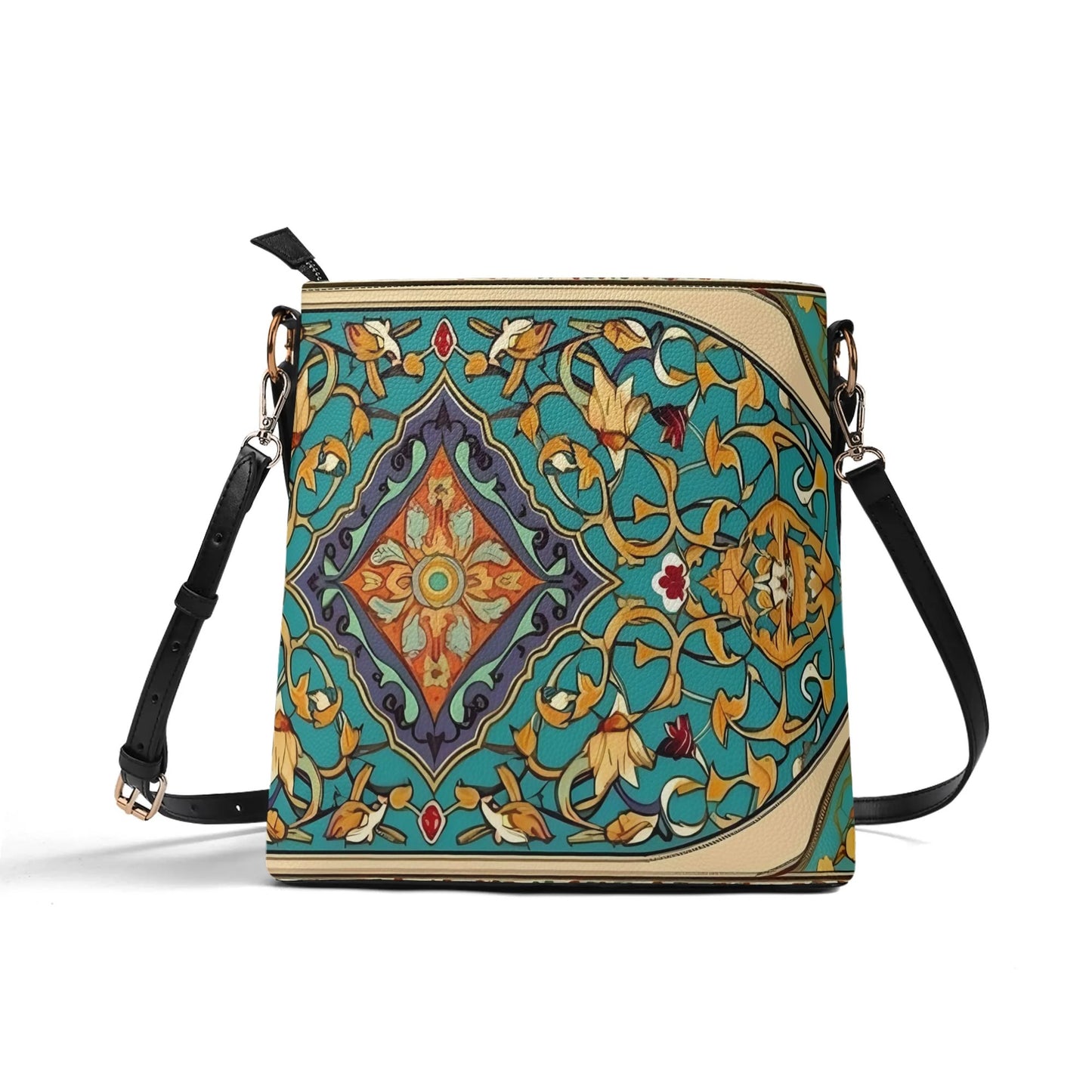 Bolso bandolera DAZ Luxury tipo cubo de PU para mujer