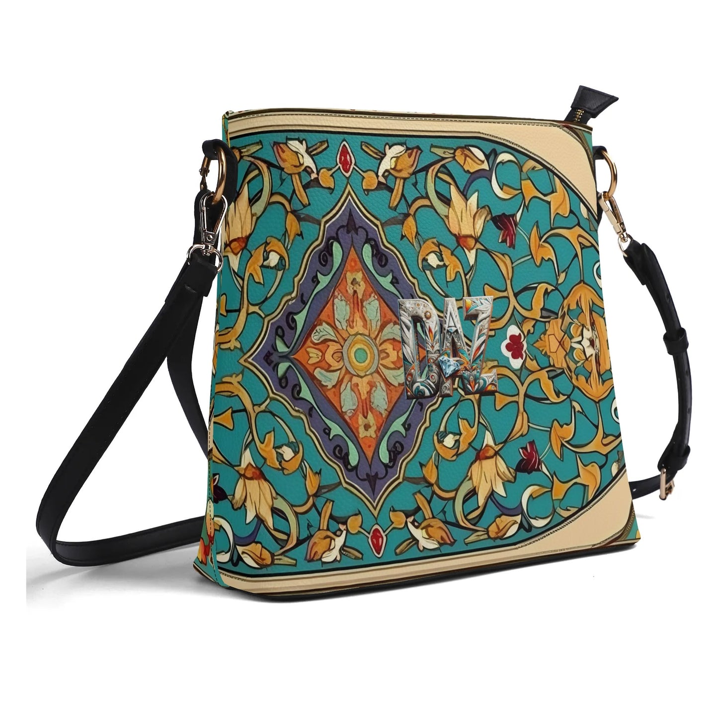 Bolso bandolera DAZ Luxury tipo cubo de PU para mujer
