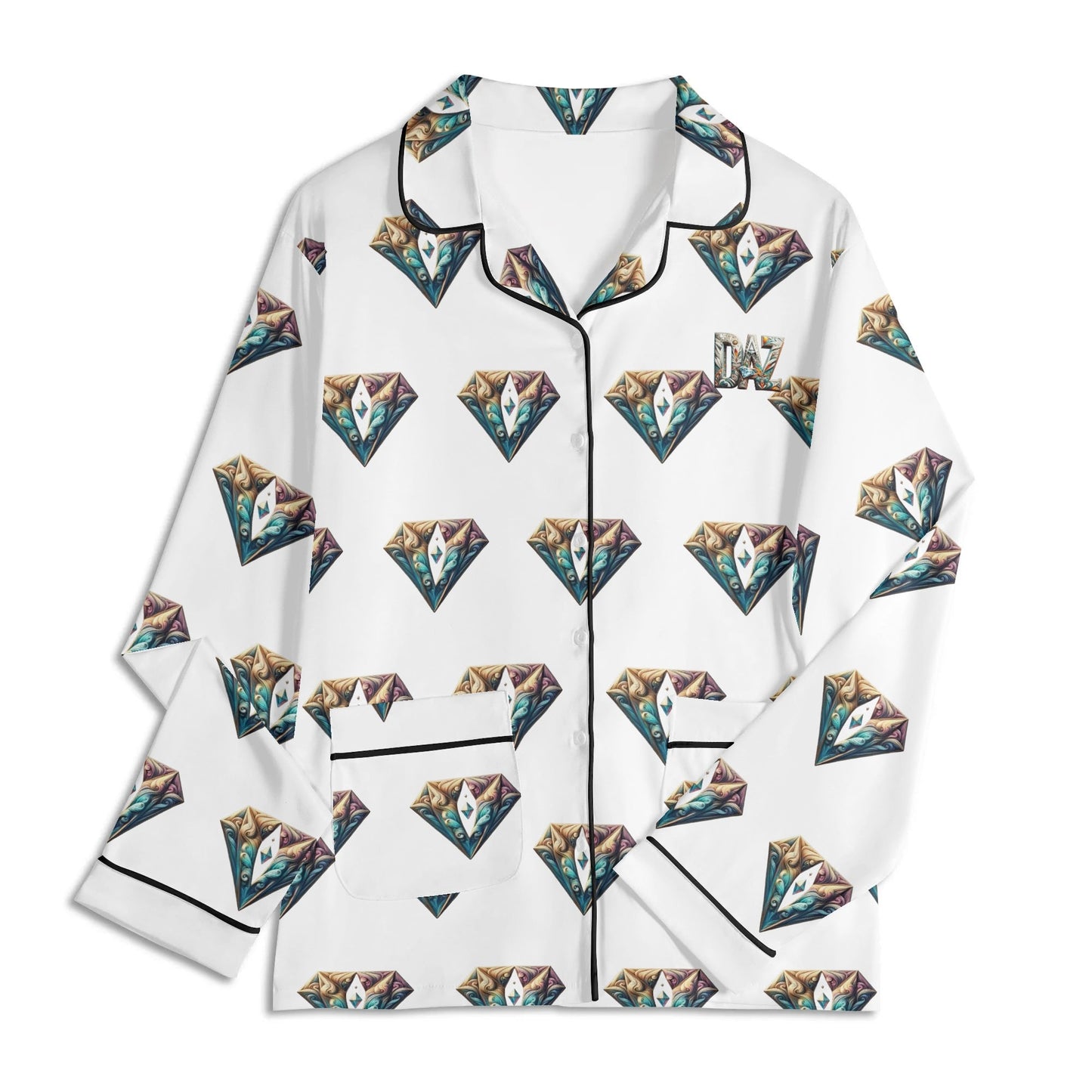 Conjunto de pijama DAZ Luxury de manga larga para hombre