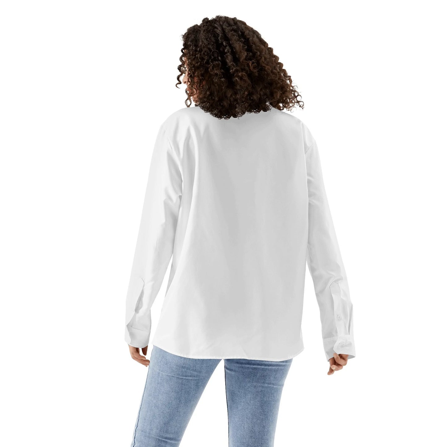Camisa informal DAZ Luxury de manga larga con botones para mujer