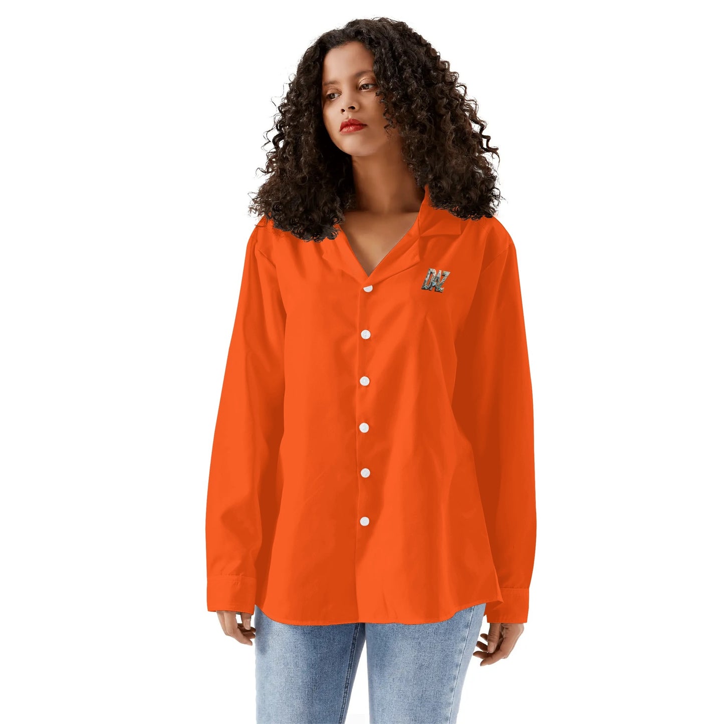 DAZ Luxury Women's Casual Long Sleeve Button Down Shirt