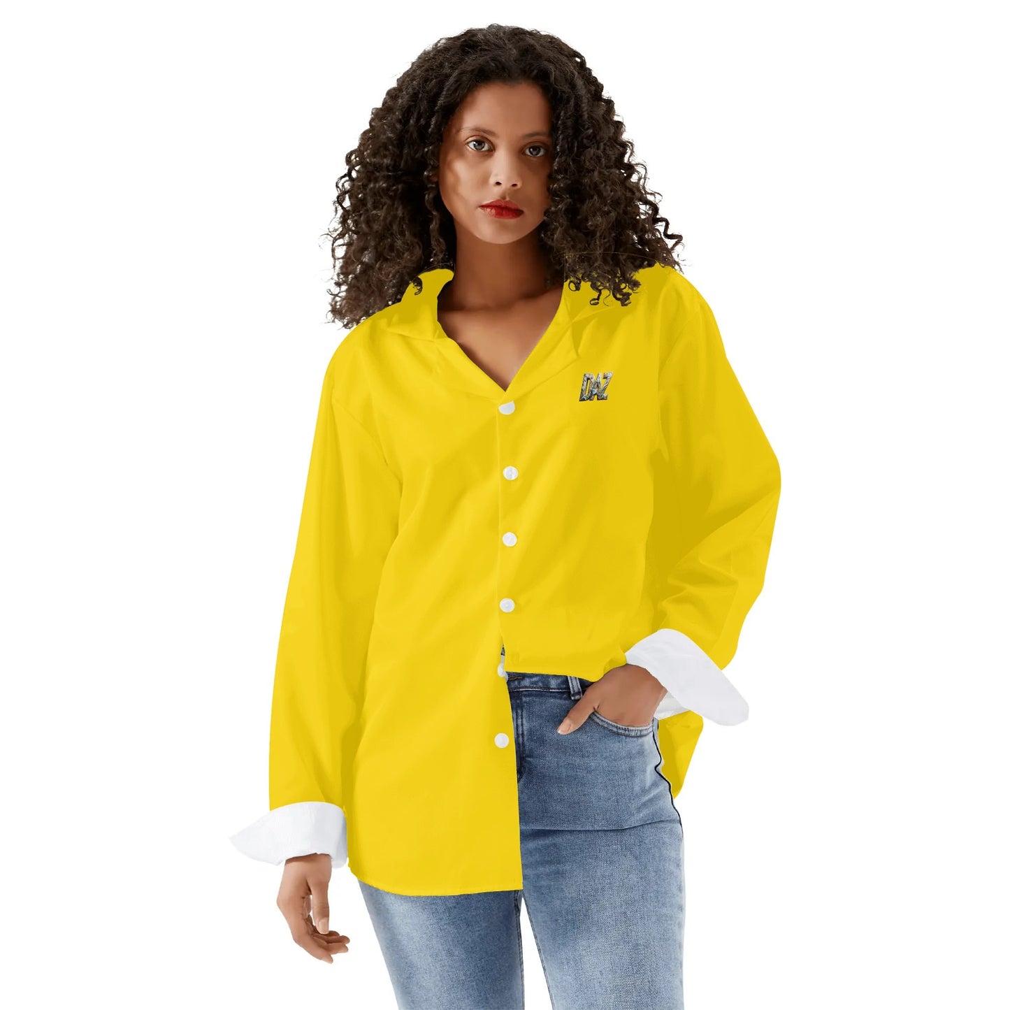 DAZ Luxury Women's Casual Long Sleeve Button Down Shirt