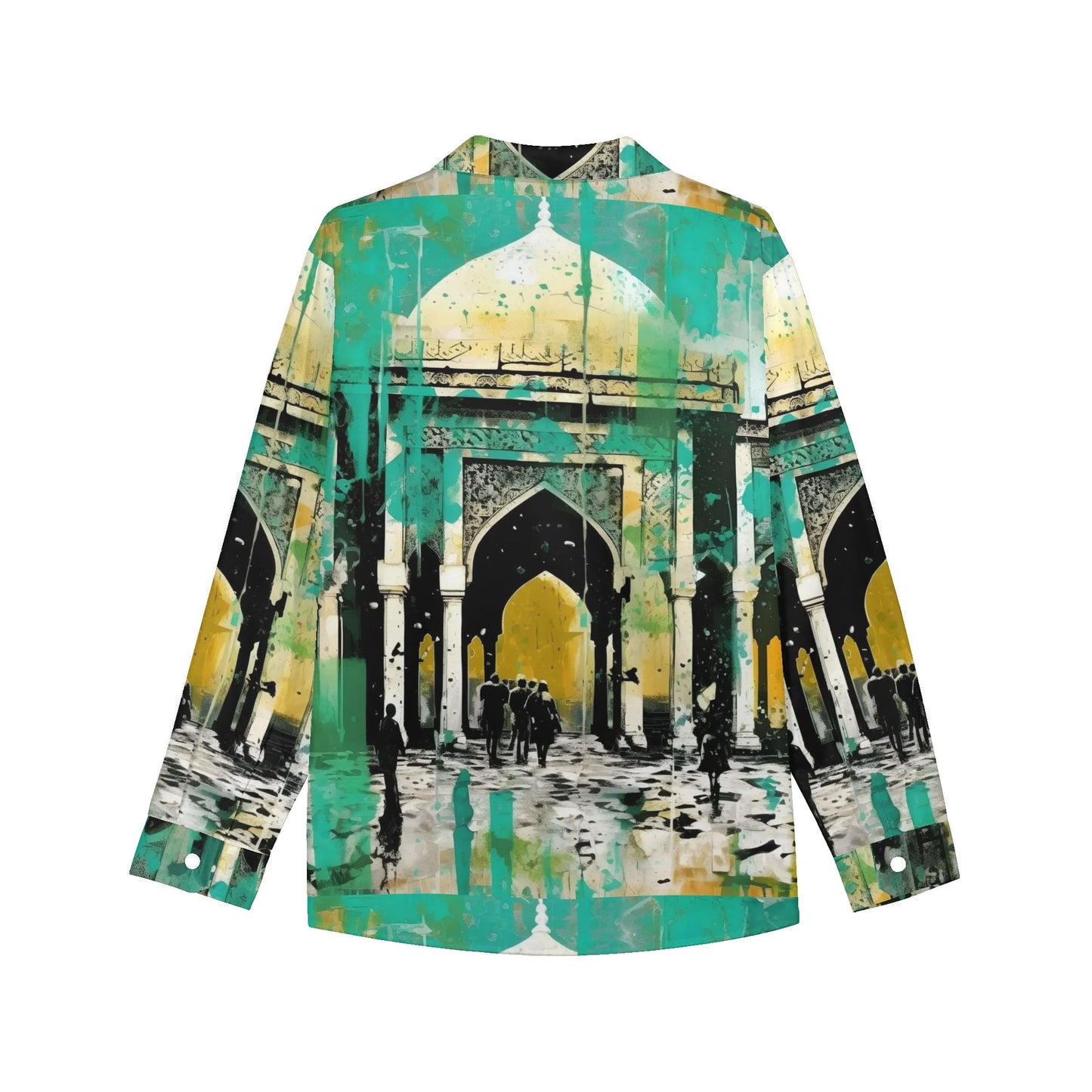 Camisa informal DAZ Luxury de manga larga con botones para mujer