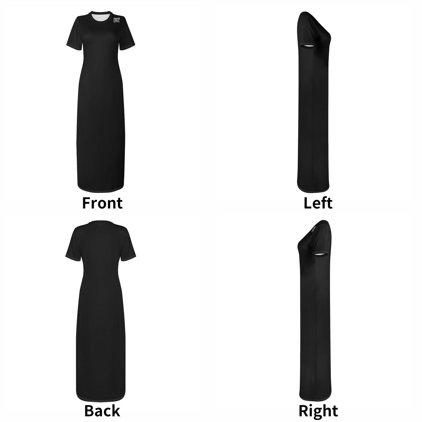 Vestido DAZ de manga corta para mujer