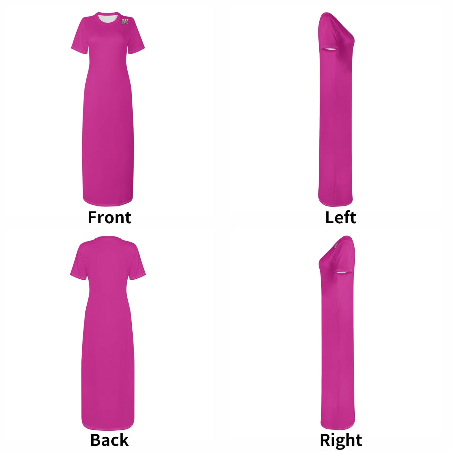 Vestido DAZ de manga corta para mujer