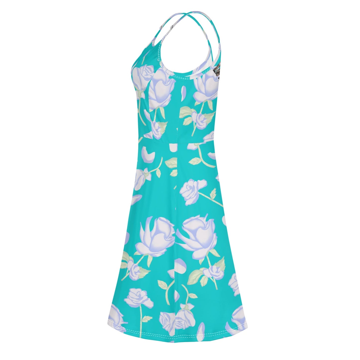 Vestido DAZ Luxury corto con tirantes finos ajustables y sin mangas para mujer