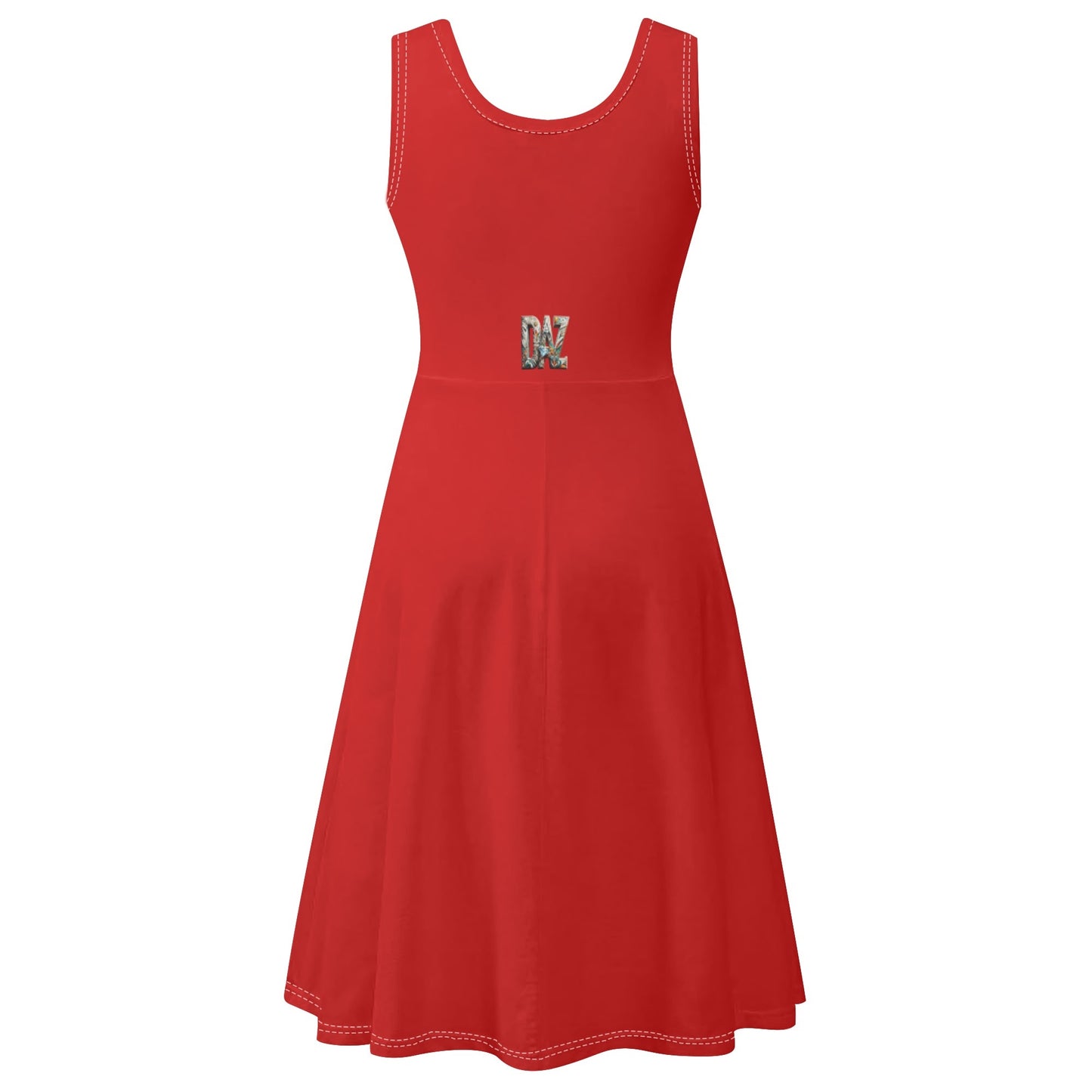 Vestido DAZ de tirantes con cuello redondo y sin mangas