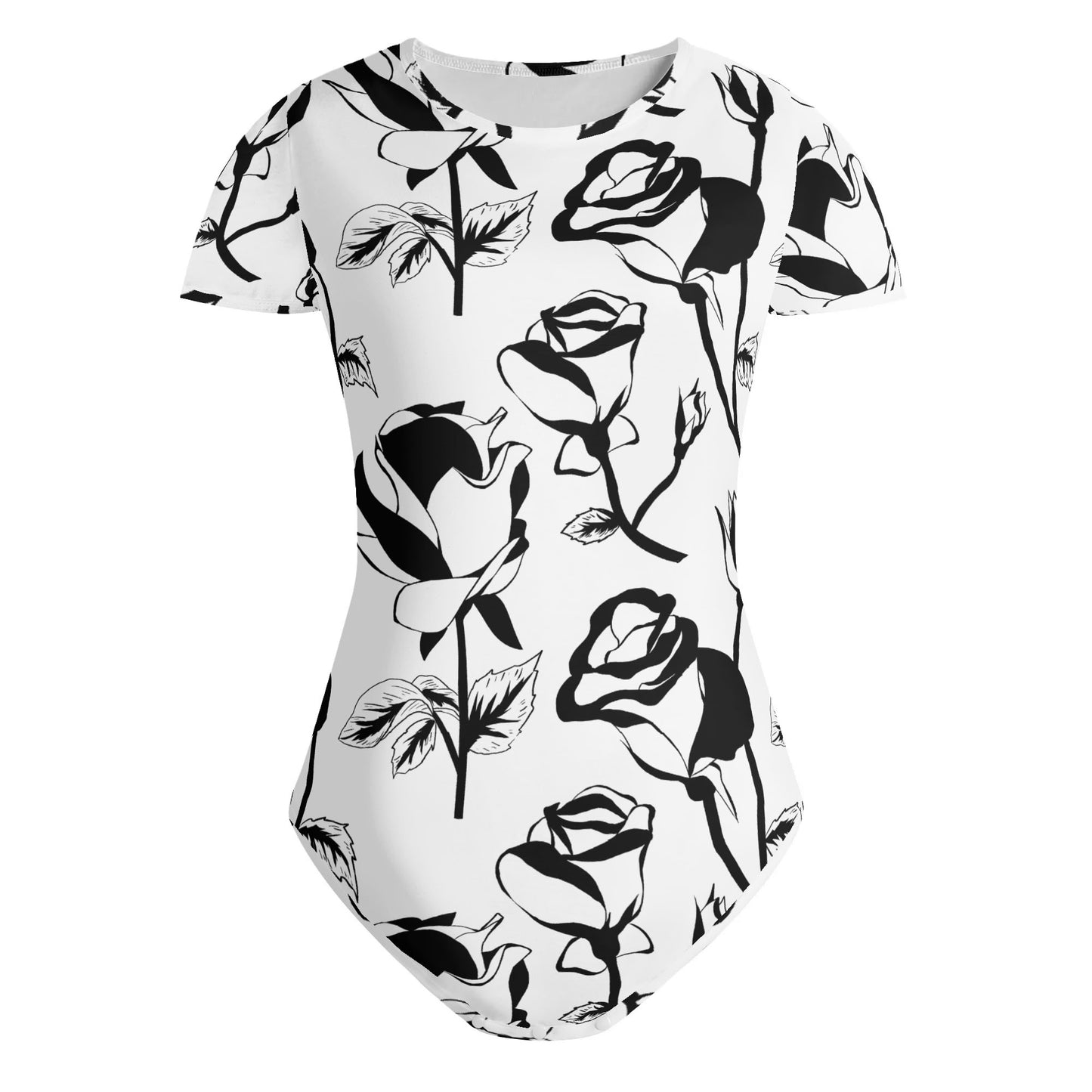Body ajustado DAZ de manga corta y cuello redondo para mujer