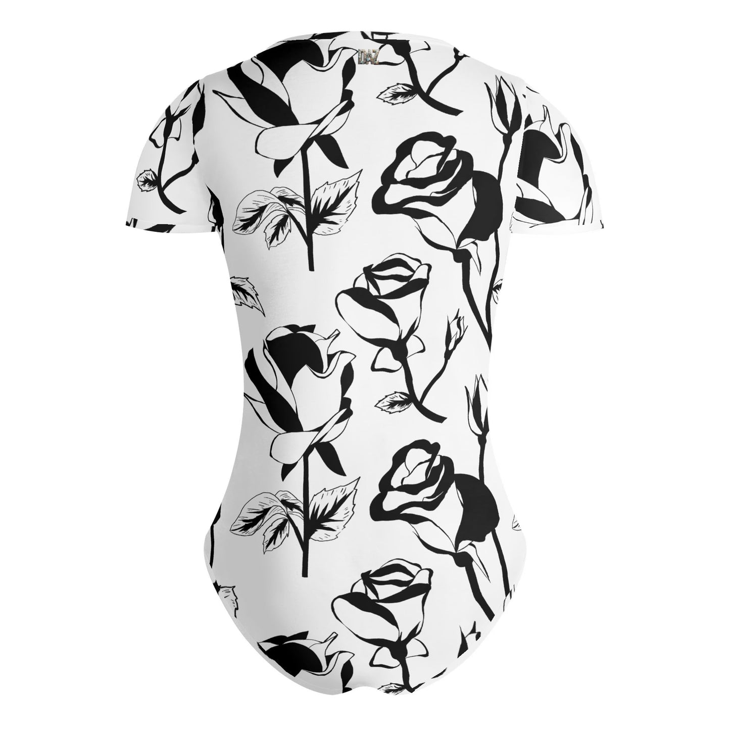 Body ajustado DAZ de manga corta y cuello redondo para mujer