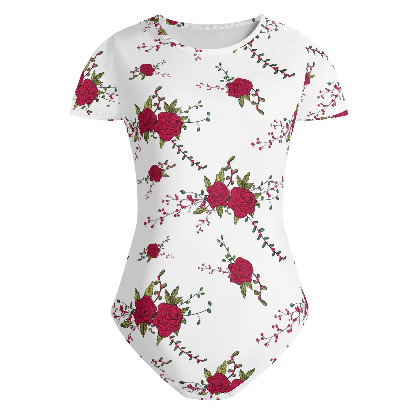 Body ajustado DAZ de manga corta y cuello redondo para mujer