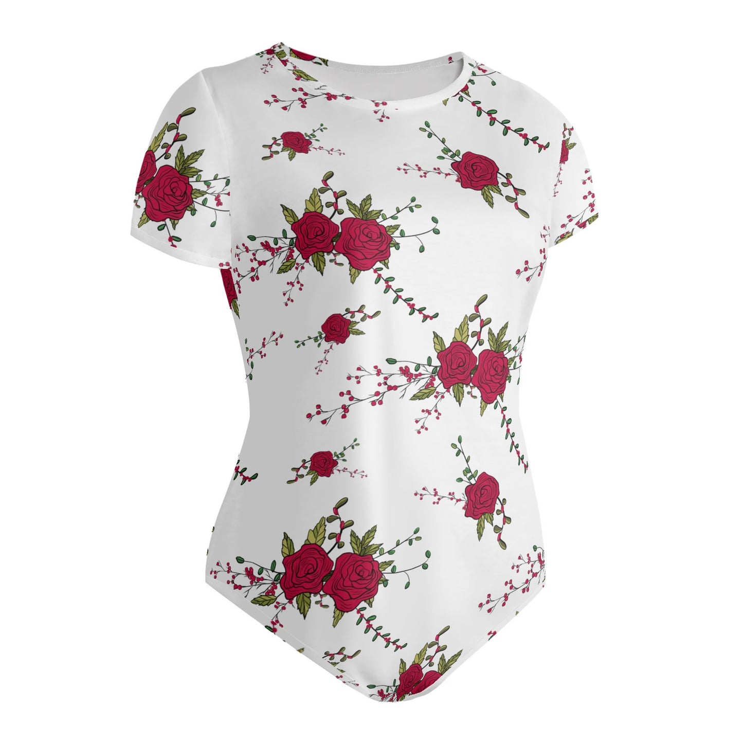 Body ajustado DAZ de manga corta y cuello redondo para mujer