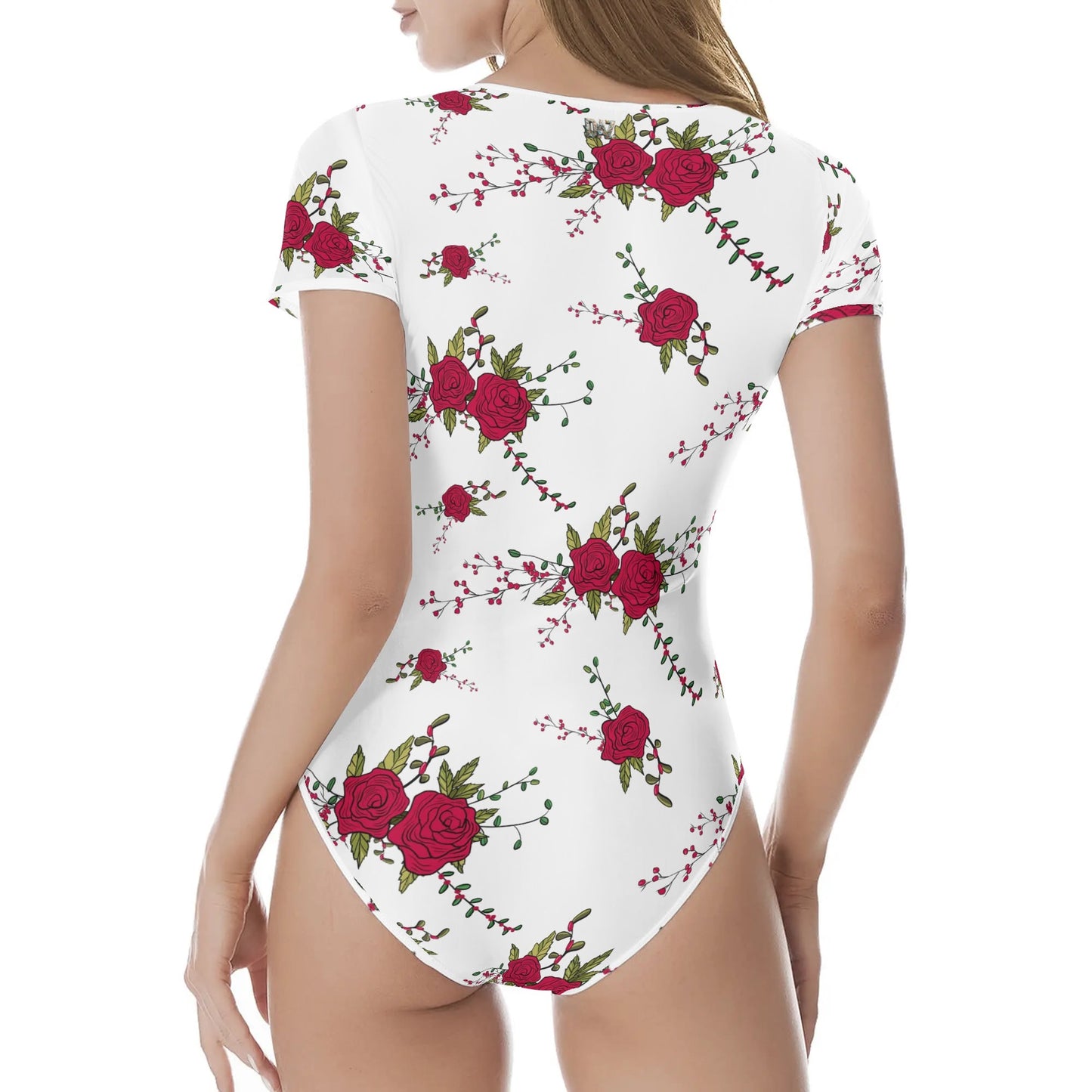 Body ajustado DAZ de manga corta y cuello redondo para mujer