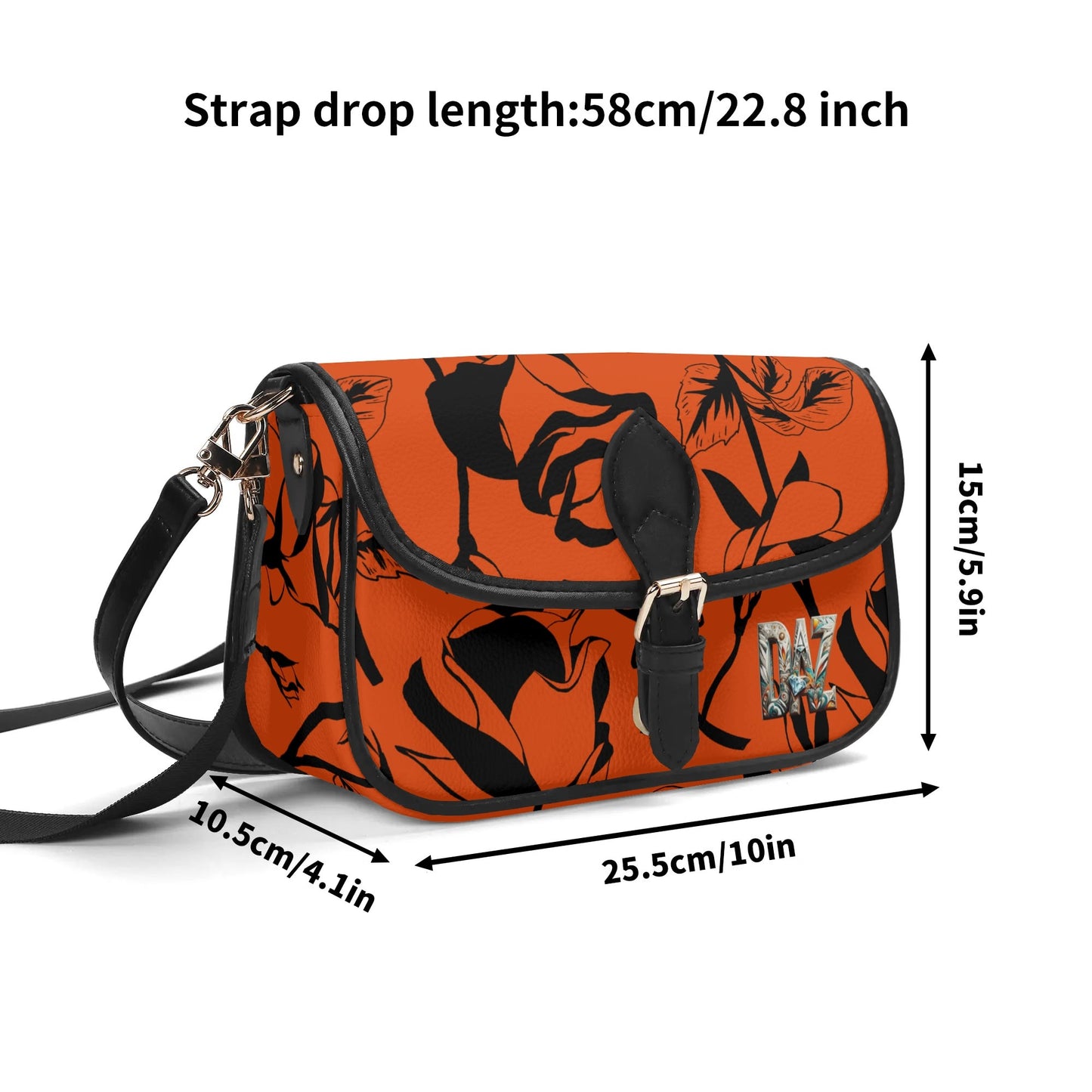 Bolso bandolera DAZ Luxury con cadena de PU para mujer