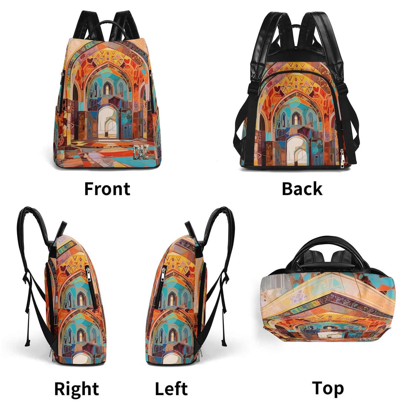 Mochila DAZ Art de PU para viajes