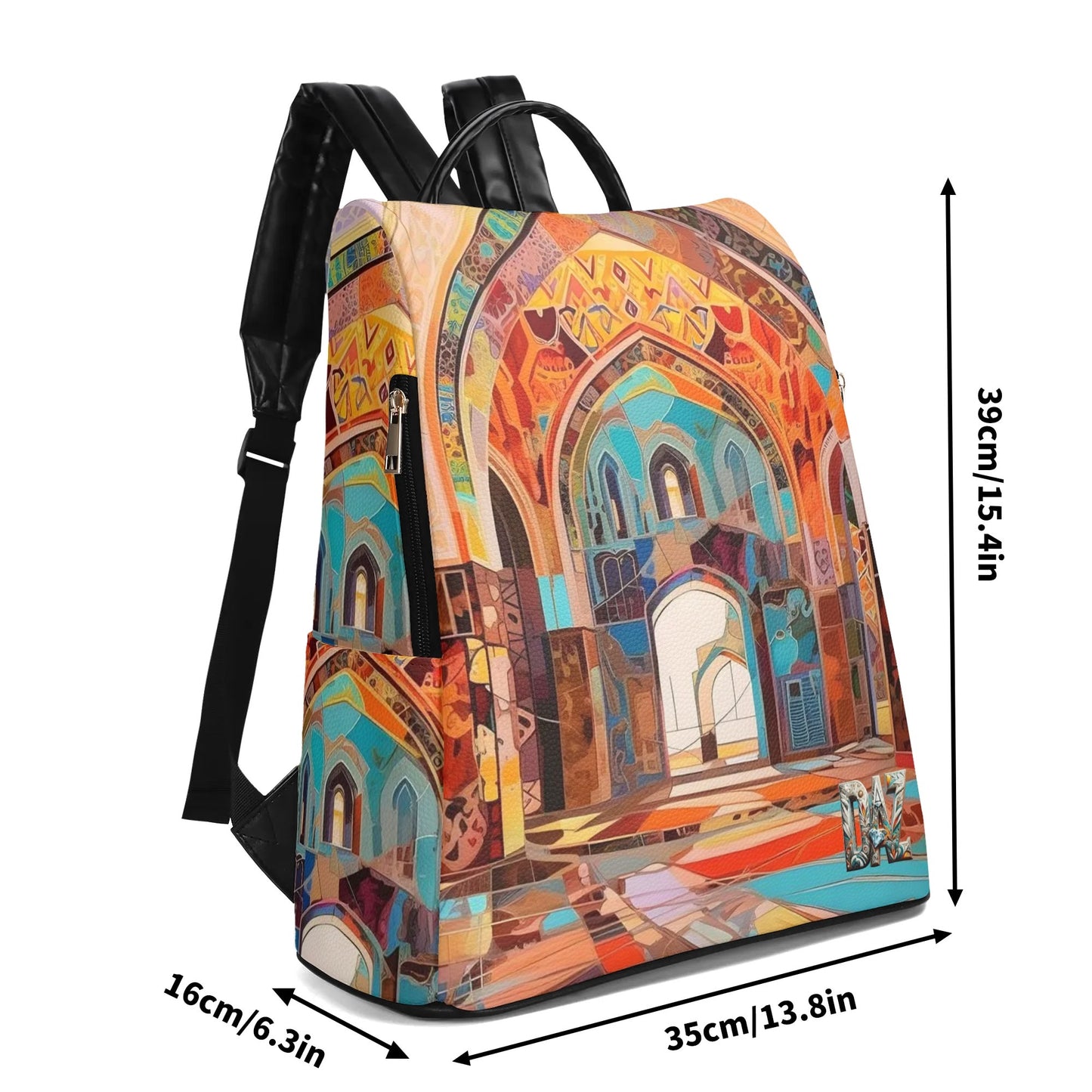 Mochila DAZ Art de PU para viajes