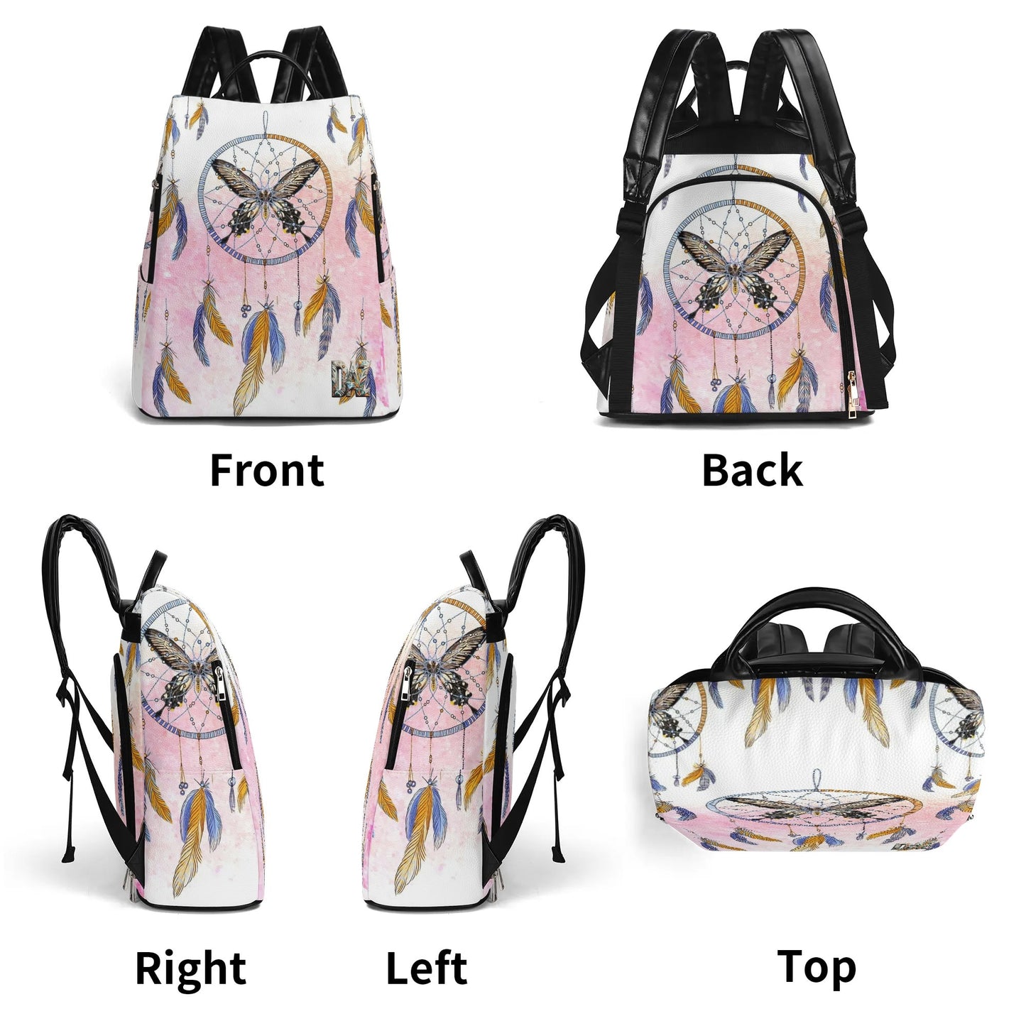 Mochila DAZ Art de PU para viajes