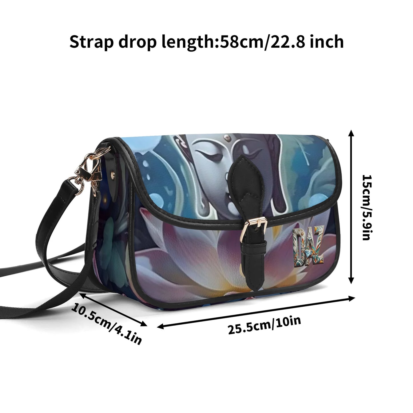 Bolso bandolera DAZ Premium con cadena de PU para mujer