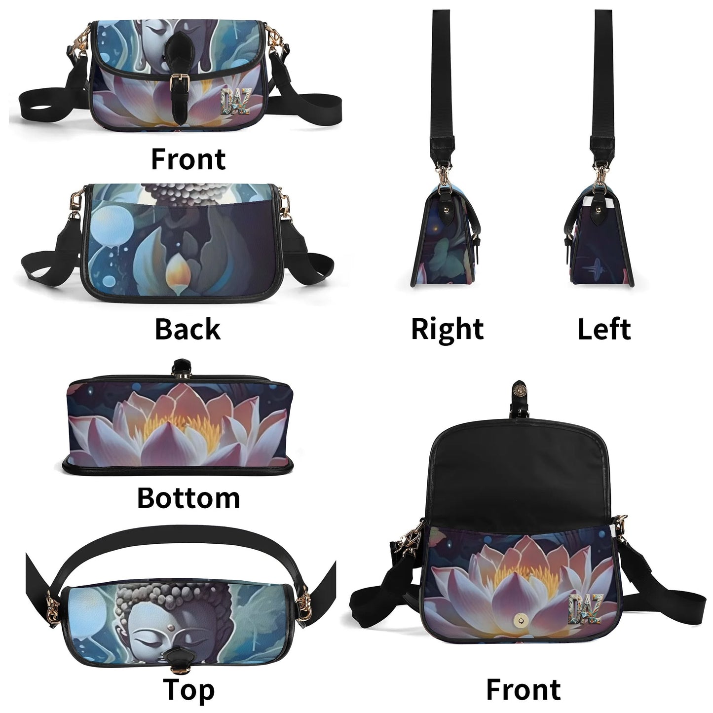 Bolso bandolera DAZ Premium con cadena de PU para mujer