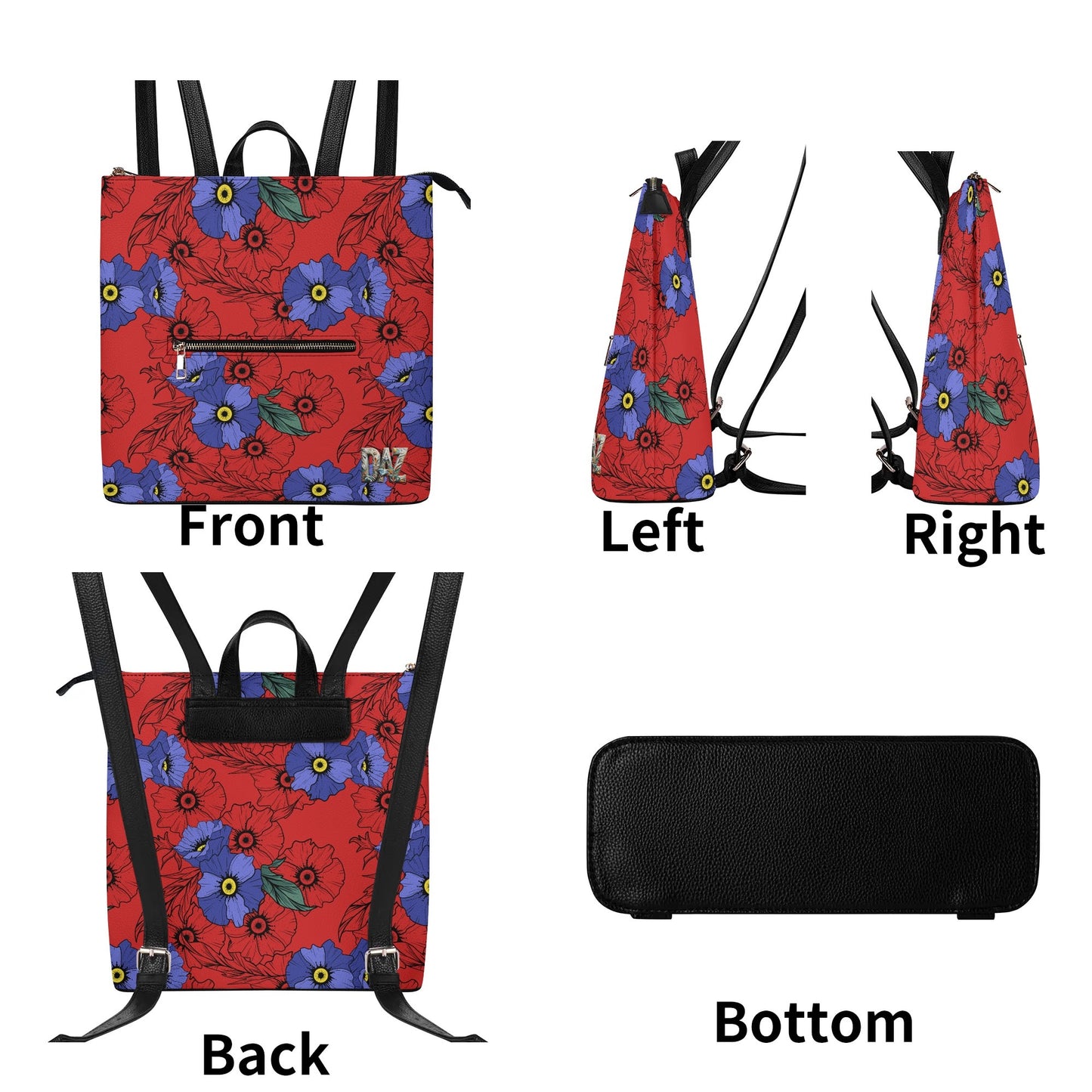 Mochila DAZ Luxury de cuero sintético para mujer