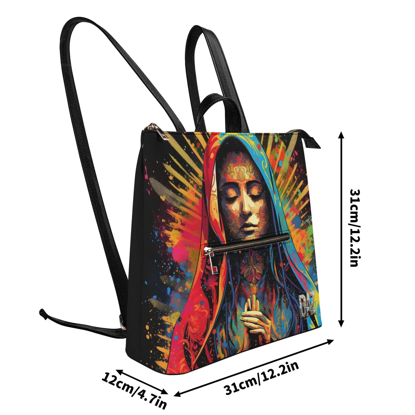 Mochila DAZ Luxury de cuero sintético para mujer