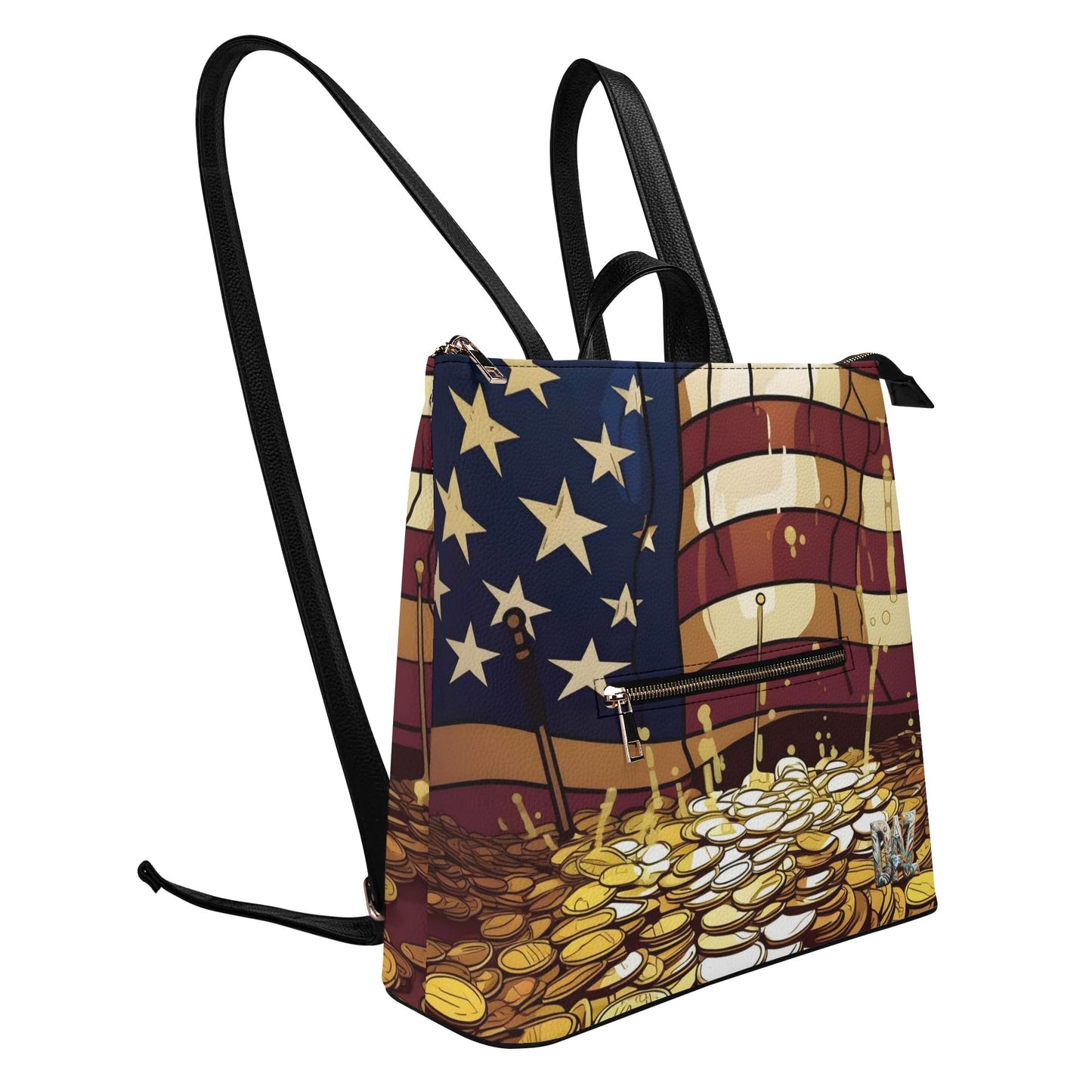 Mochila DAZ Luxury de cuero sintético para mujer