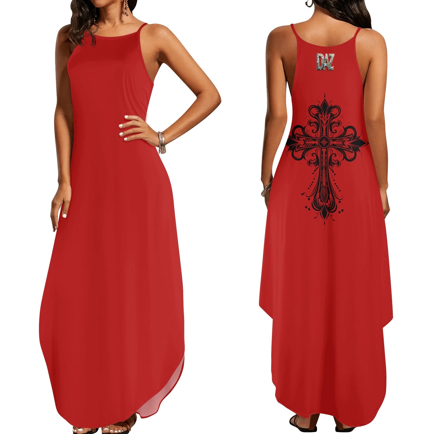 Vestido de noche DAZ Lujo, elegante sin mangas para mujer