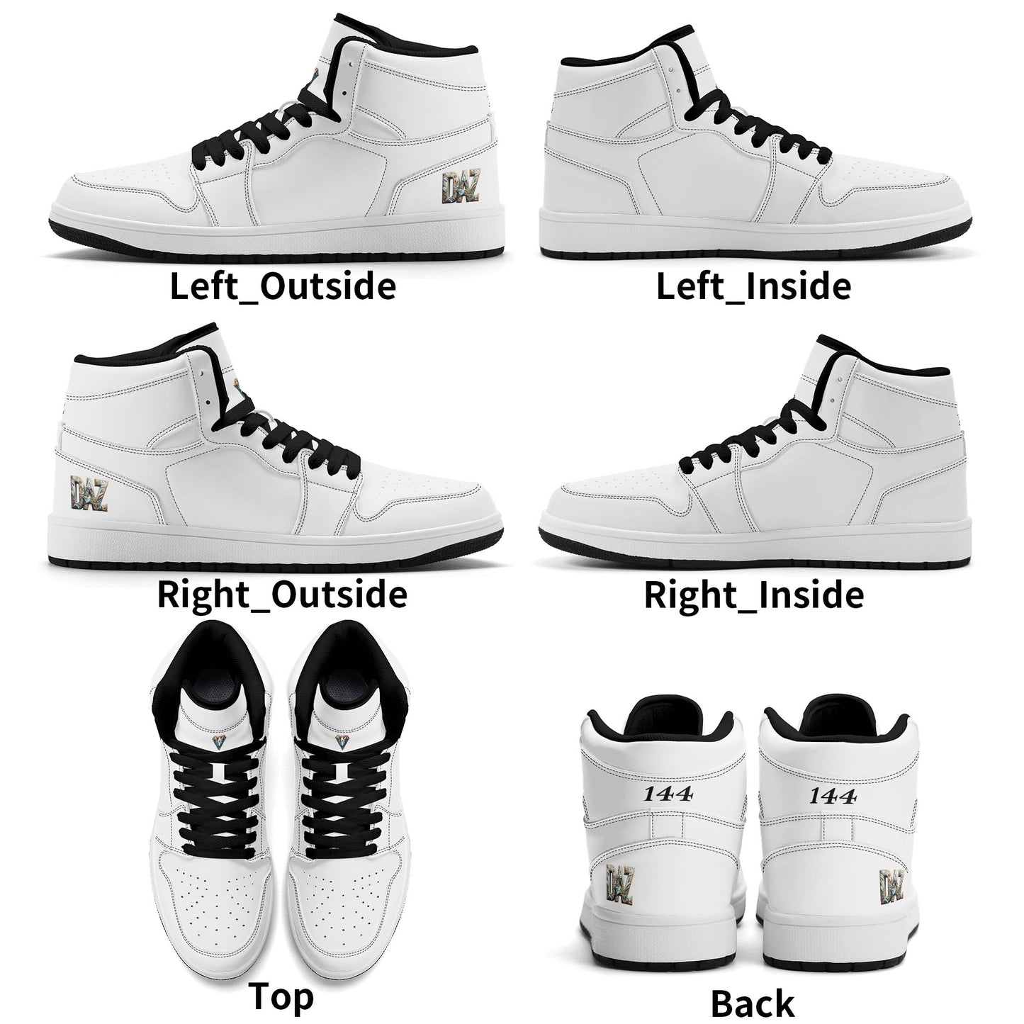 Zapatillas altas DAZ Luxury de piel sintética de primera calidad