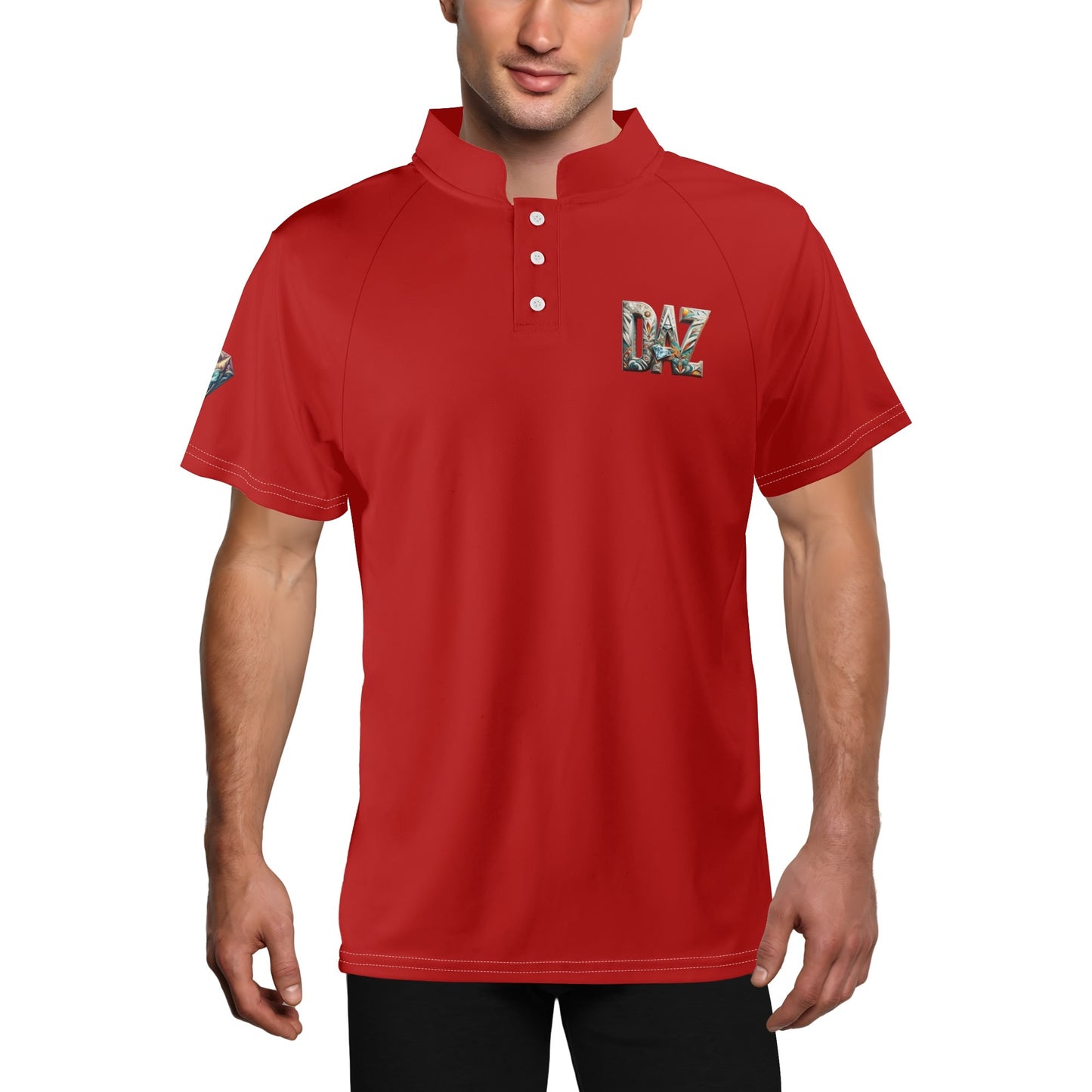 Polo DAZ Luxury de golf y tenis de manga corta para hombre
