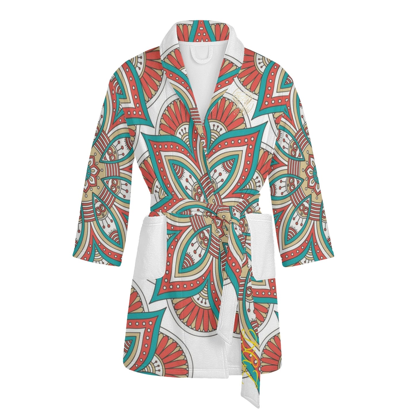 DAZ Luxury Women's Short Bathrobe