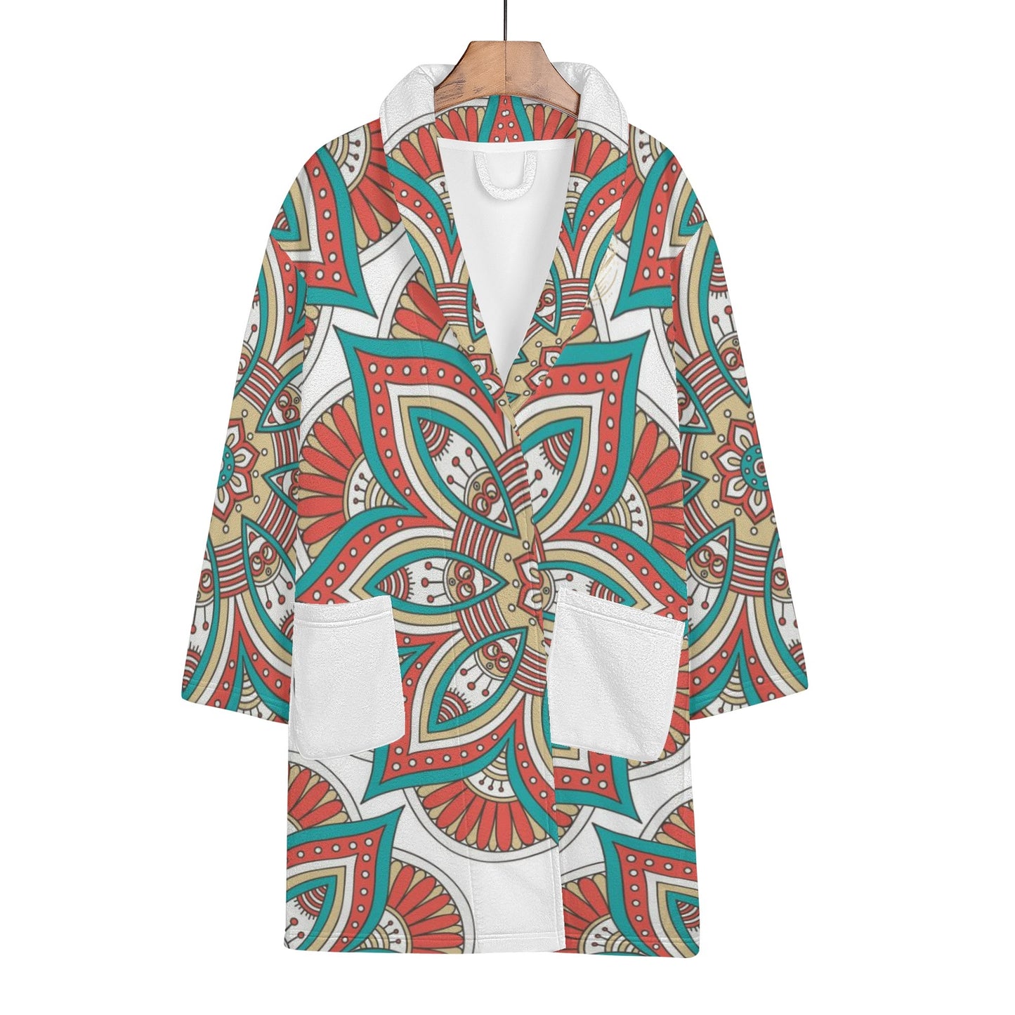 DAZ Luxury Women's Short Bathrobe