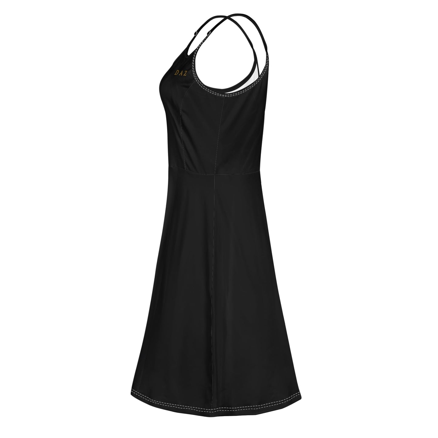 Vestido corto DAZ Luxury con tirantes finos ajustables para mujer