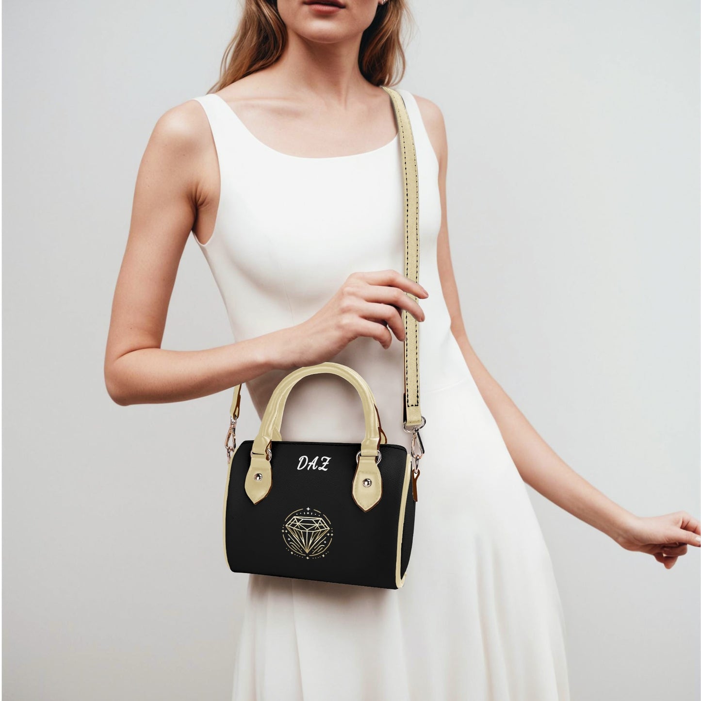 Bolso bandolera Boston pequeño de cuero DAZ Luxury