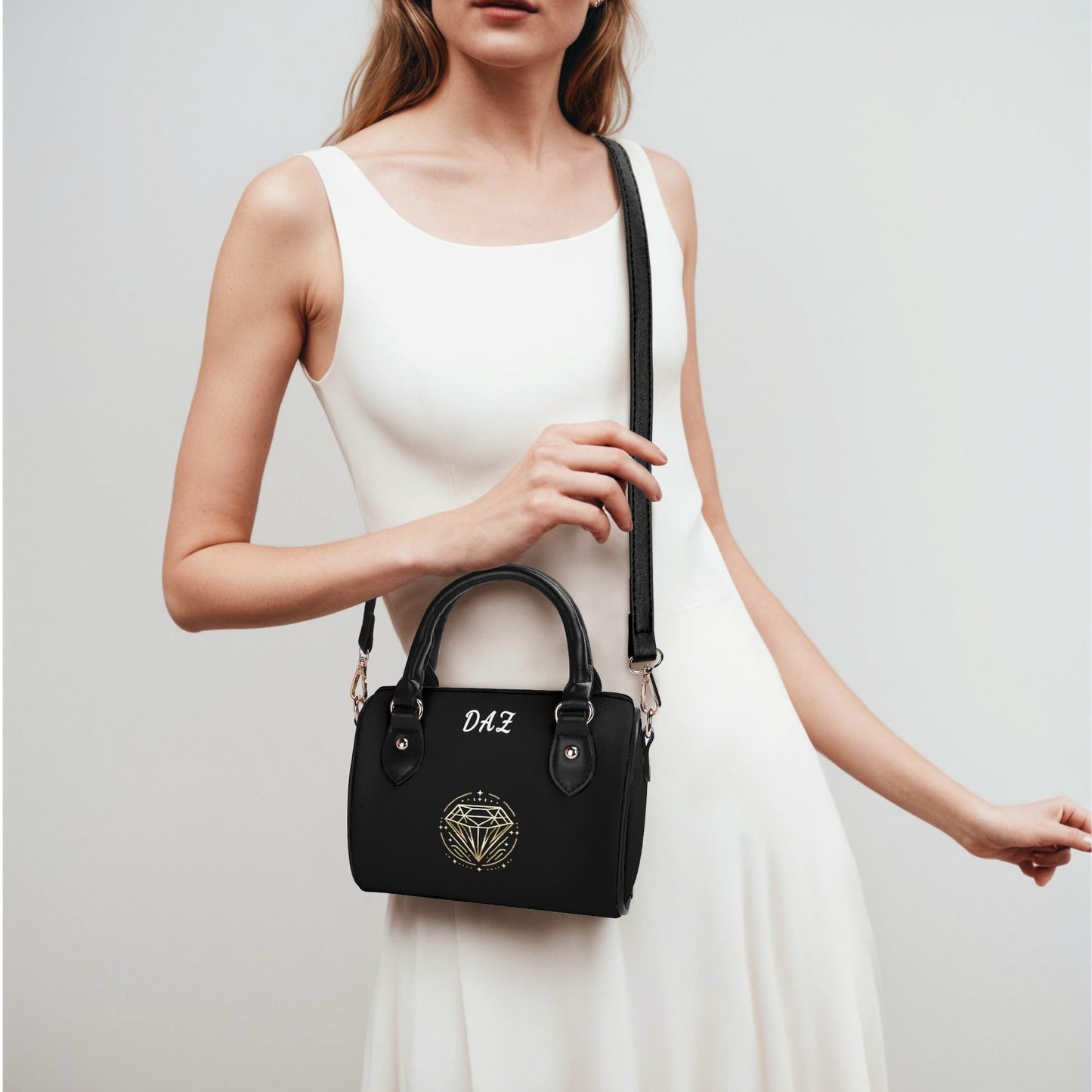 Bolso bandolera Boston pequeño de cuero DAZ Luxury