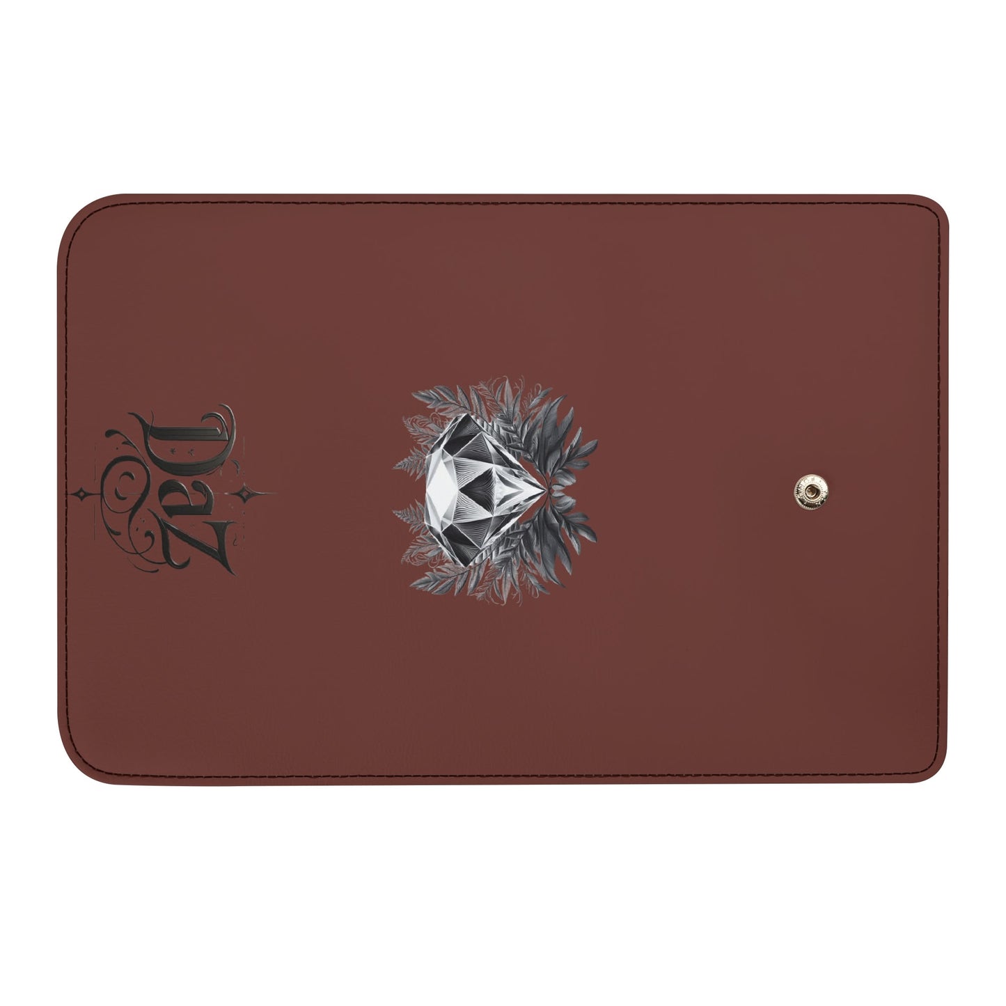 Cartera de mano larga de cuero triple DAZ Luxury