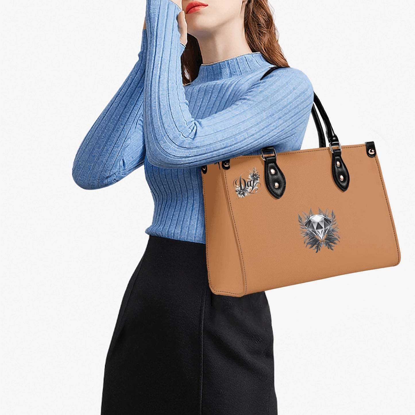 Bolso de mano de cuero sintético DAZ Luxury