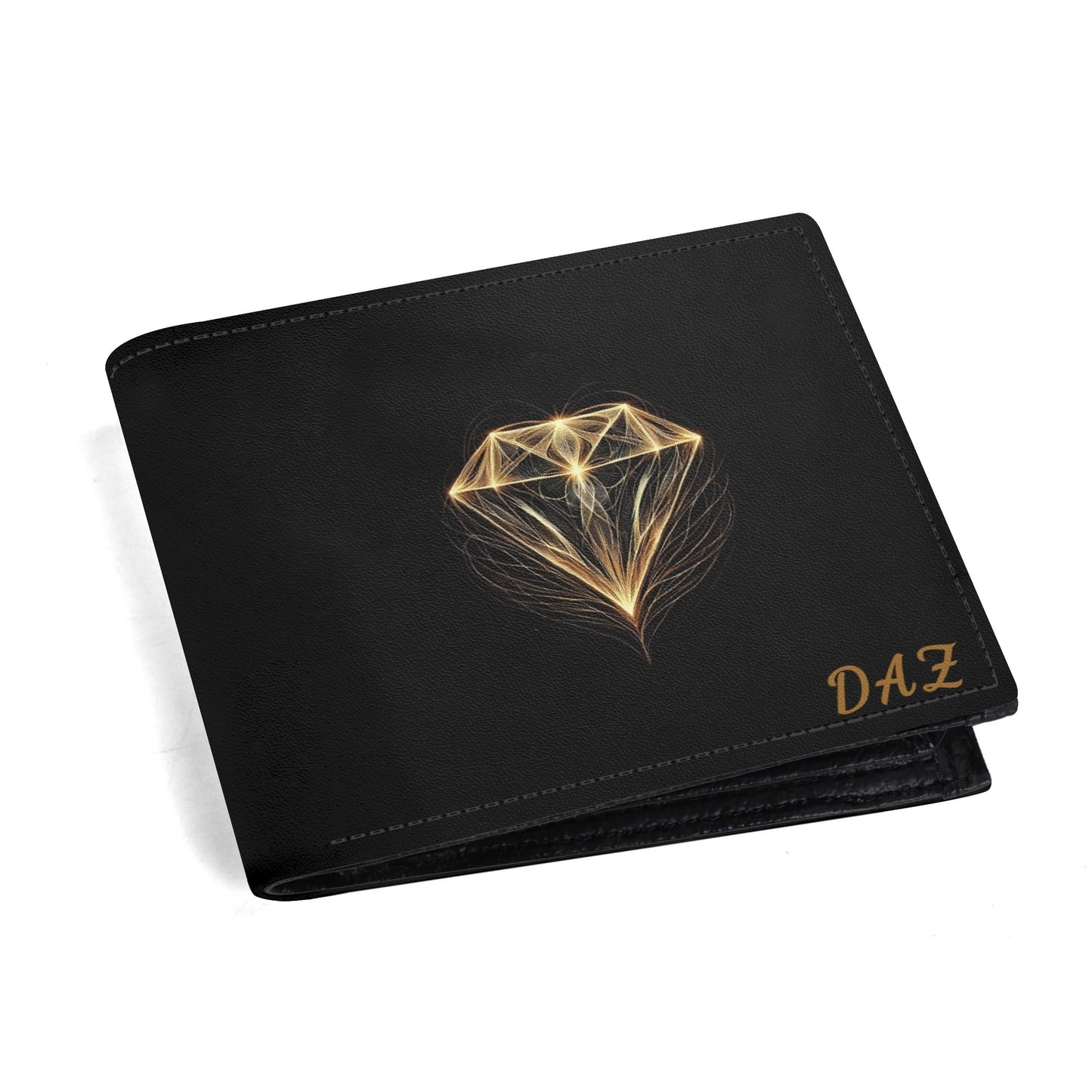 Cartera de cuero de grano superior DAZ Luxury para hombre