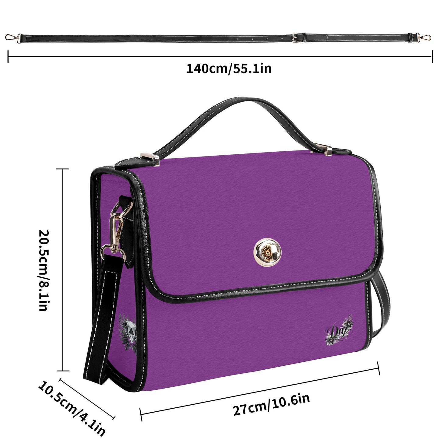 Bolso Satchel DAZ Luxury de Cuero
