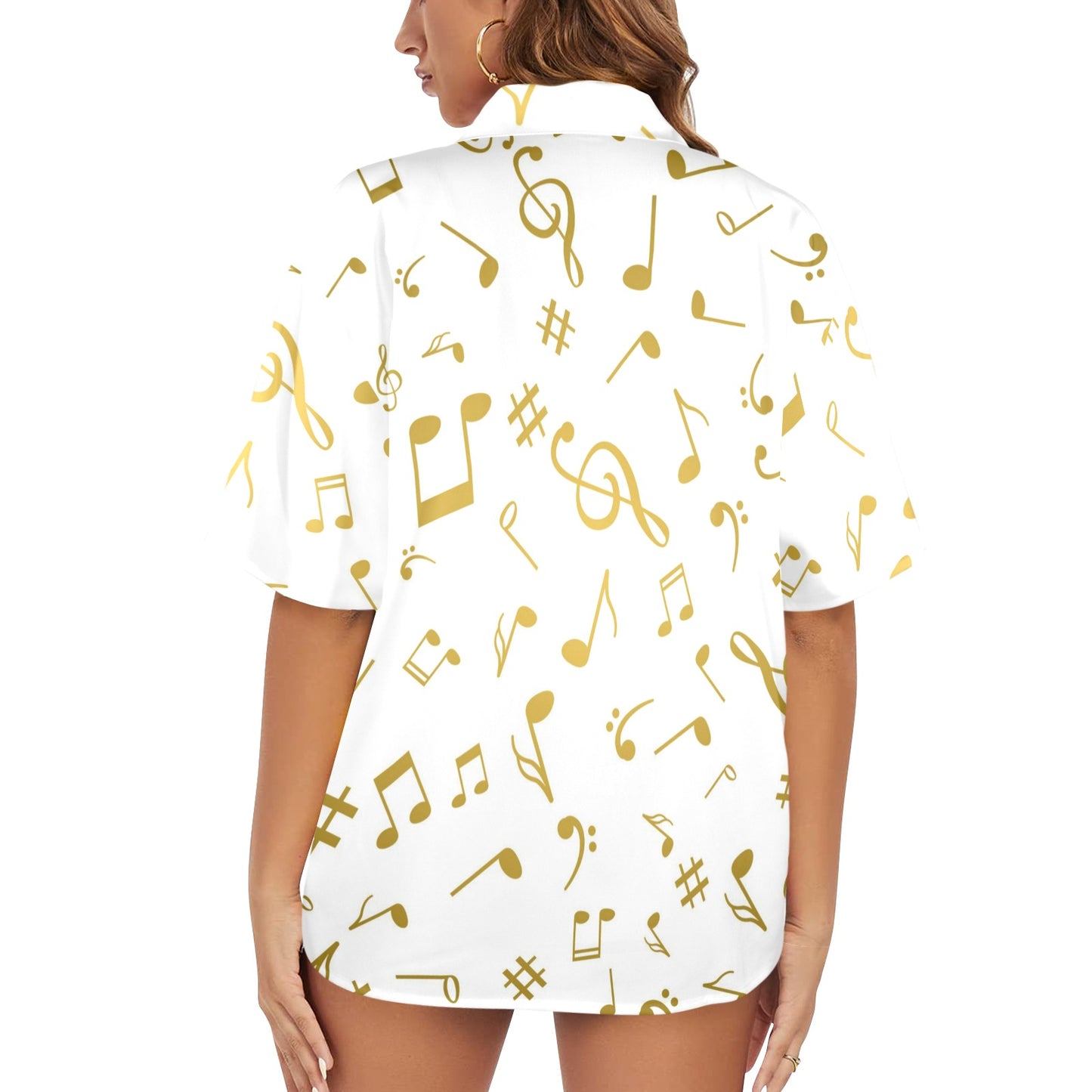 Camisa Hawaiana DAZ Luxury para Mujer (Hecha en Queens)
