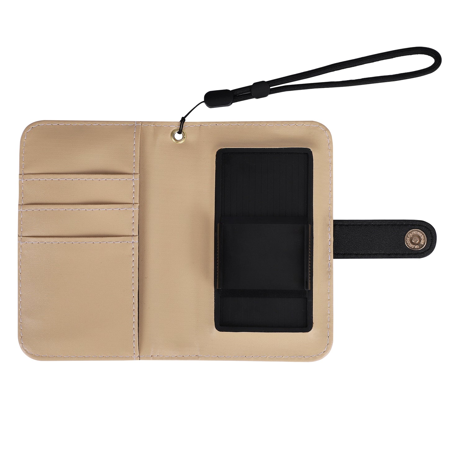 Funda de cuero sintético DAZ Premium con tapa para teléfono