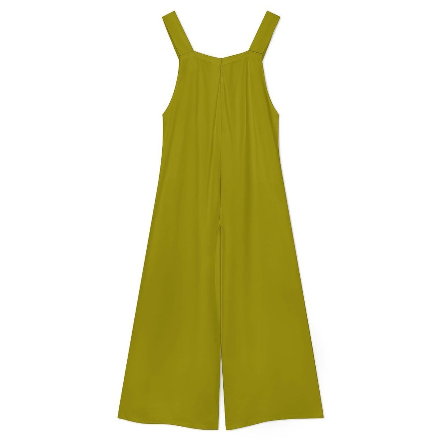 DAZMOND® "Olive Velvet Kiss" Wide-Leg Jumpsuit