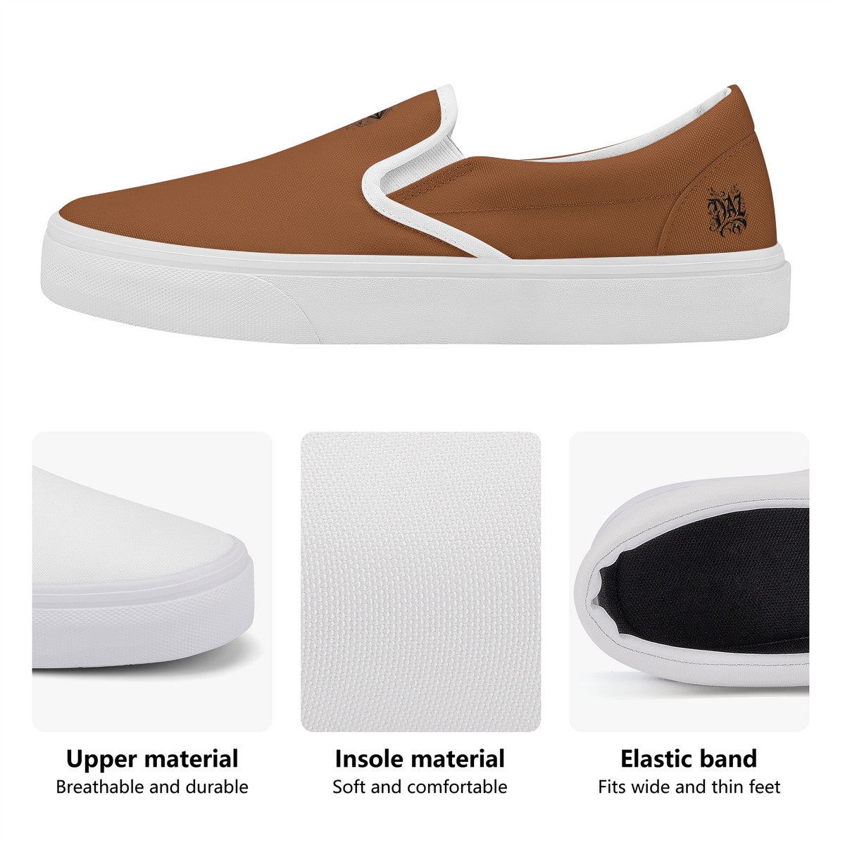 Zapatos de skate sin cordones DAZ Luxury