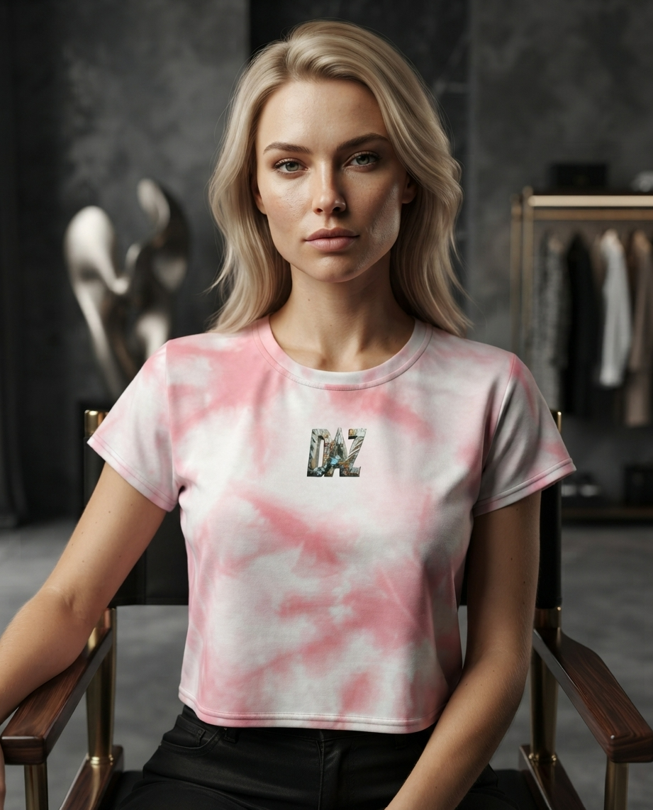 DAZMOND® "Celestial Aura" Crop Tee