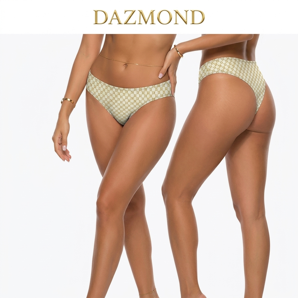 DAZMOND® Luxury "Monogram Signature" Cotton Briefs