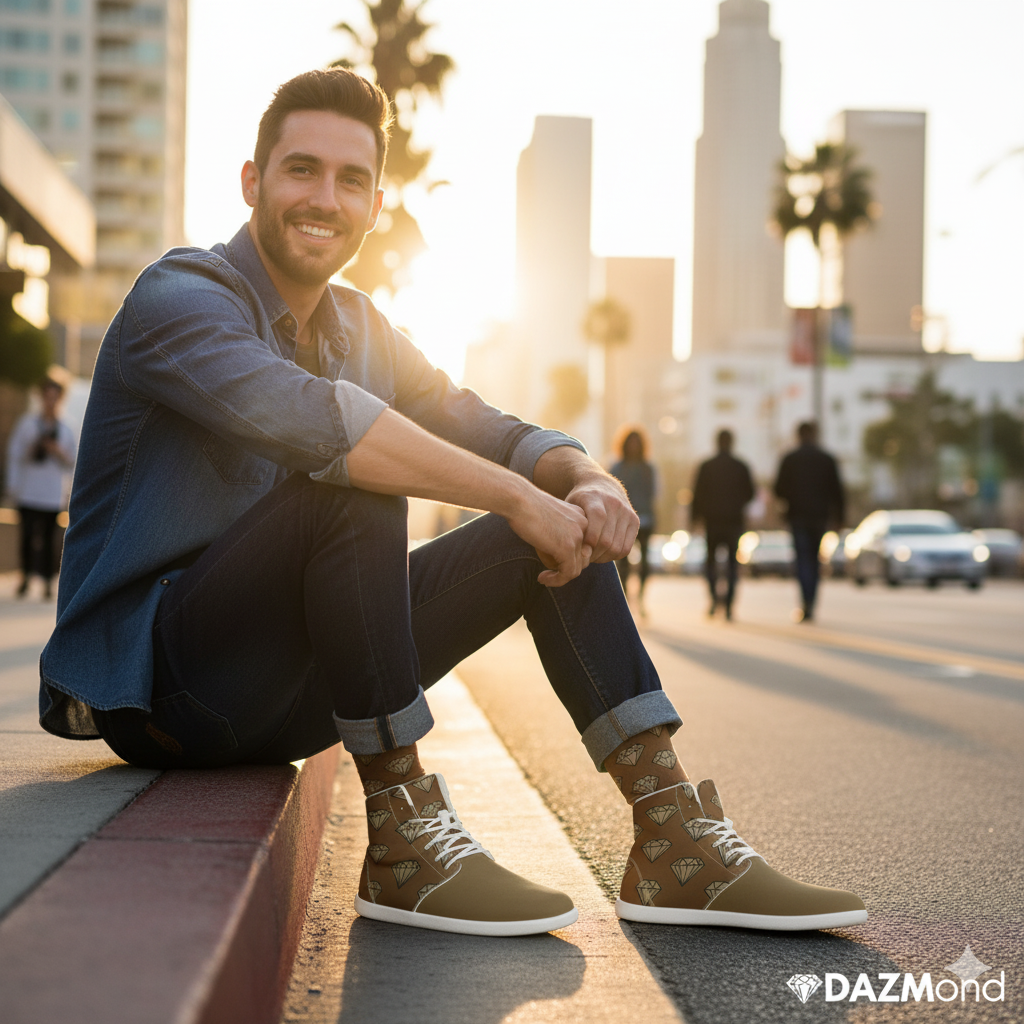 Zapatillas de caña alta DAZMond Luxury Art