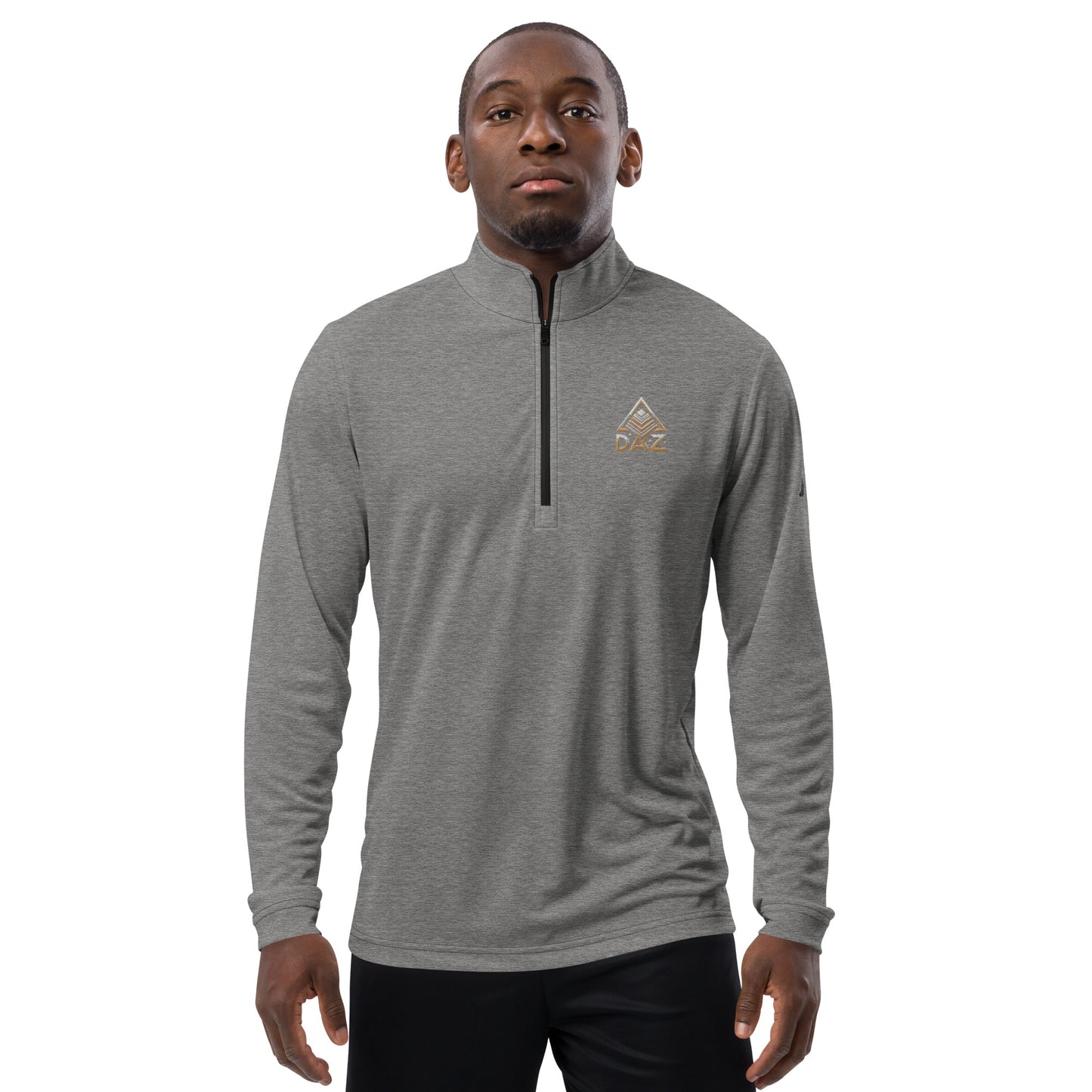 Camiseta DAZ Hombre con cremallera de un cuarto + Adidas