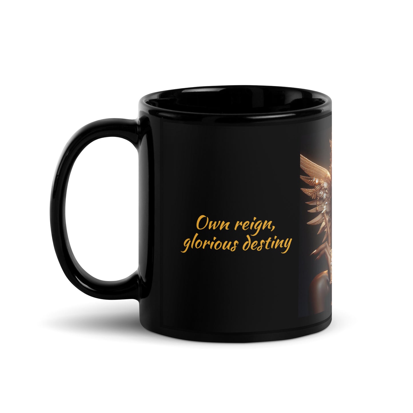 Taza DAZ Luxury negra brillante